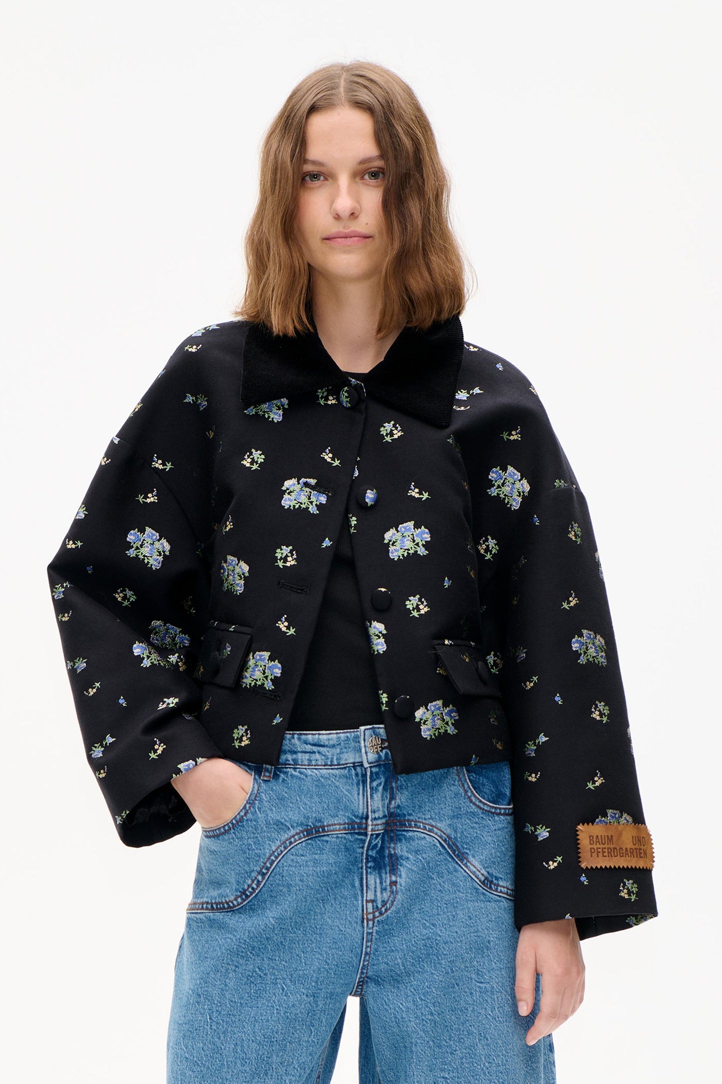 Bebeth Jacket - Black Flower