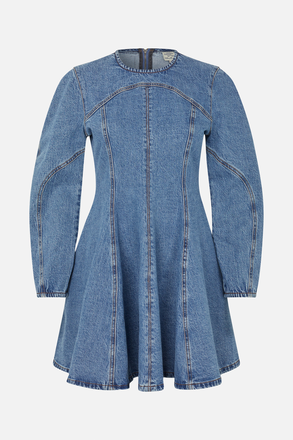 Aney Dress - Denim Suede Mix