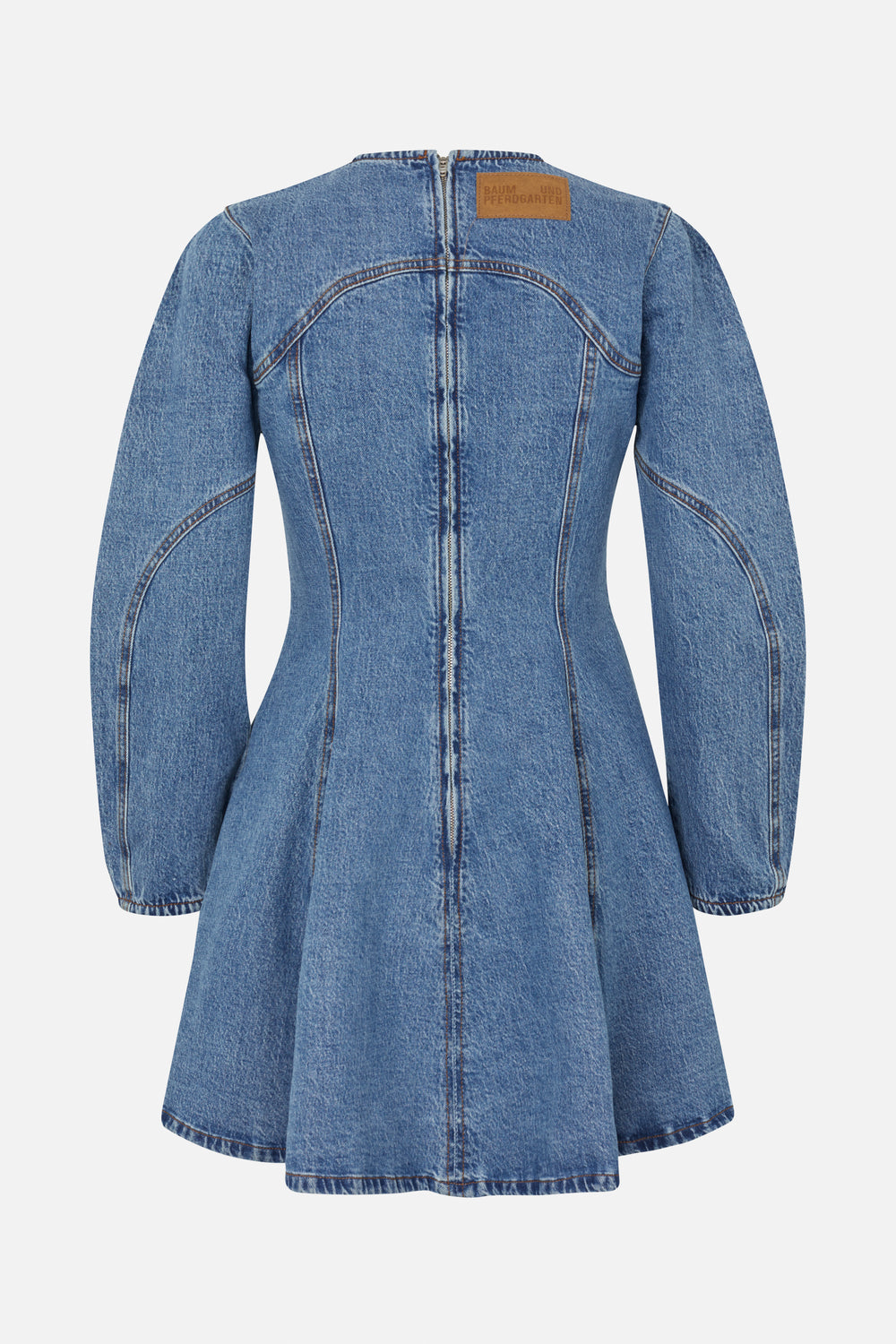 Aney Dress - Denim Suede Mix