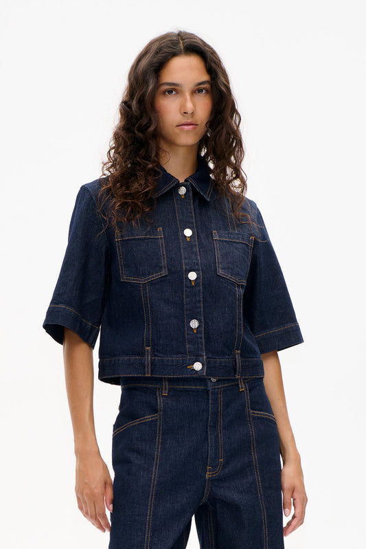 NO 05 Jacket - Dark Blue Rinse