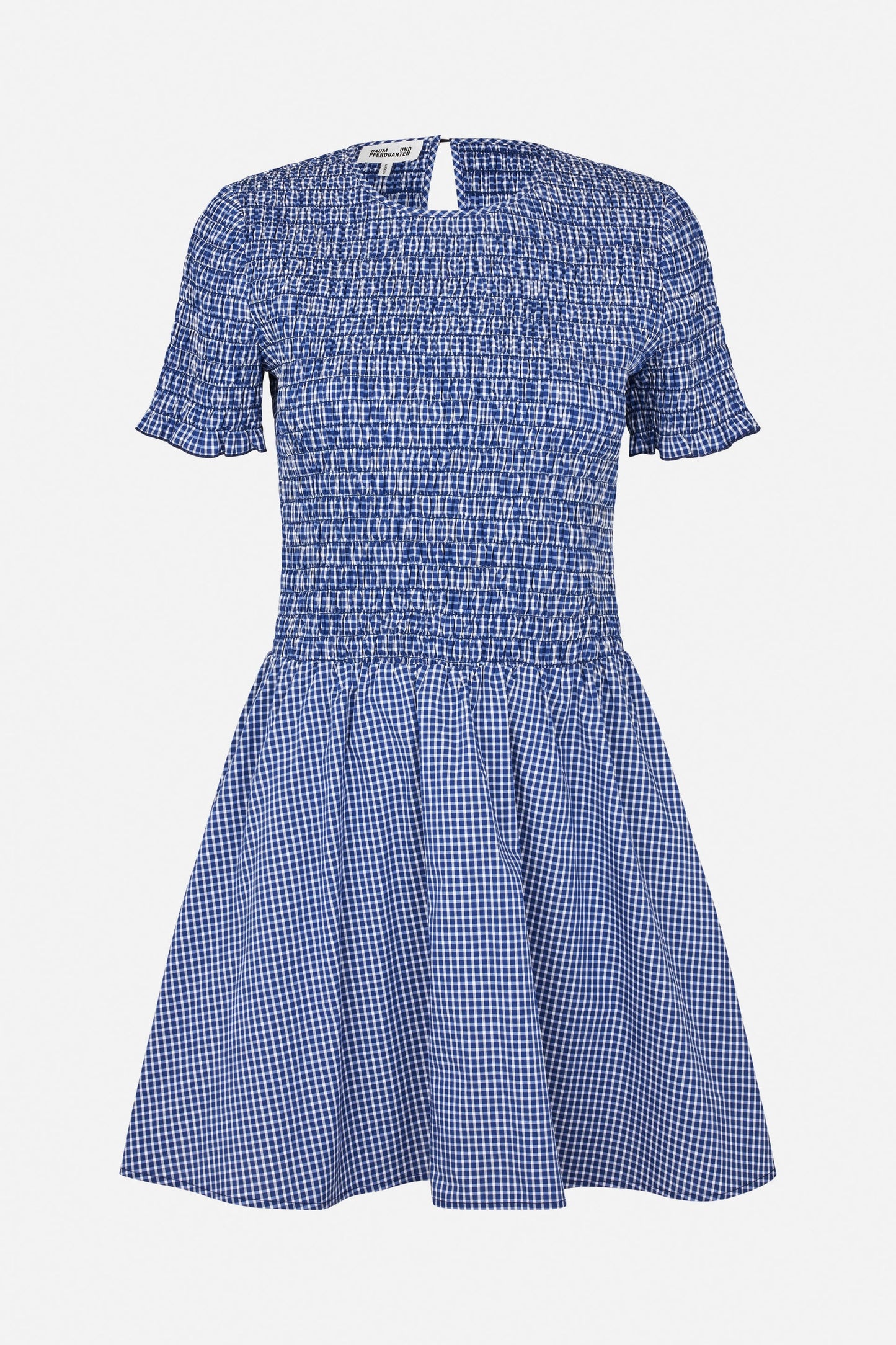 Assandra Dress - Mini Blue Check