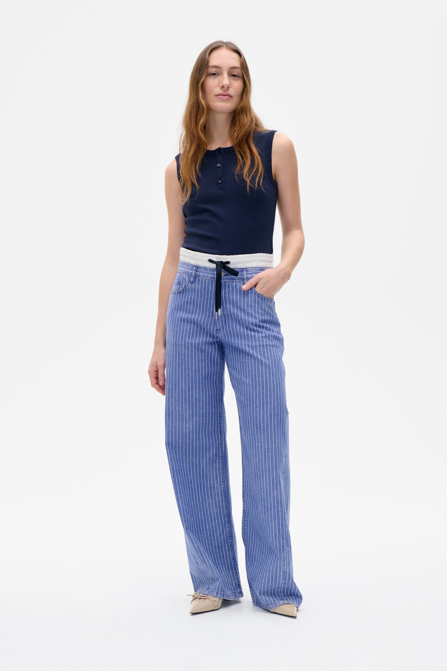 Nicolina Pants - Dutch Blue Stripe