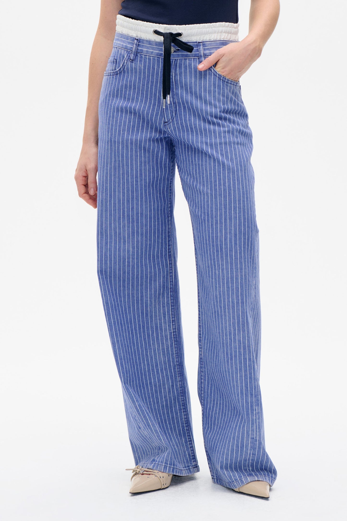 Nicolina Pants - Dutch Blue Stripe