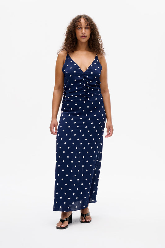 Atalia Dress - Navy Dot