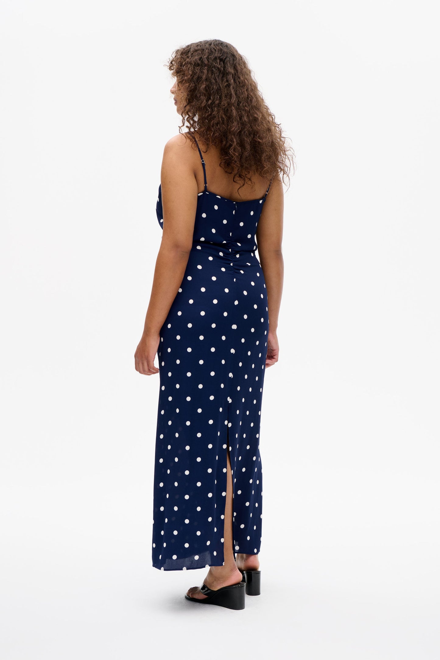 Atalia Dress - Navy Dot