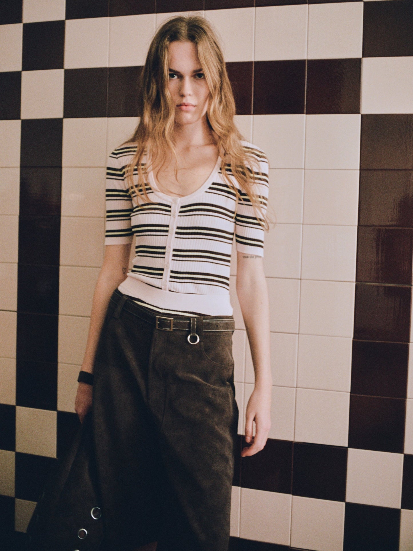 Calyn Top - Pastel Pink Stripe