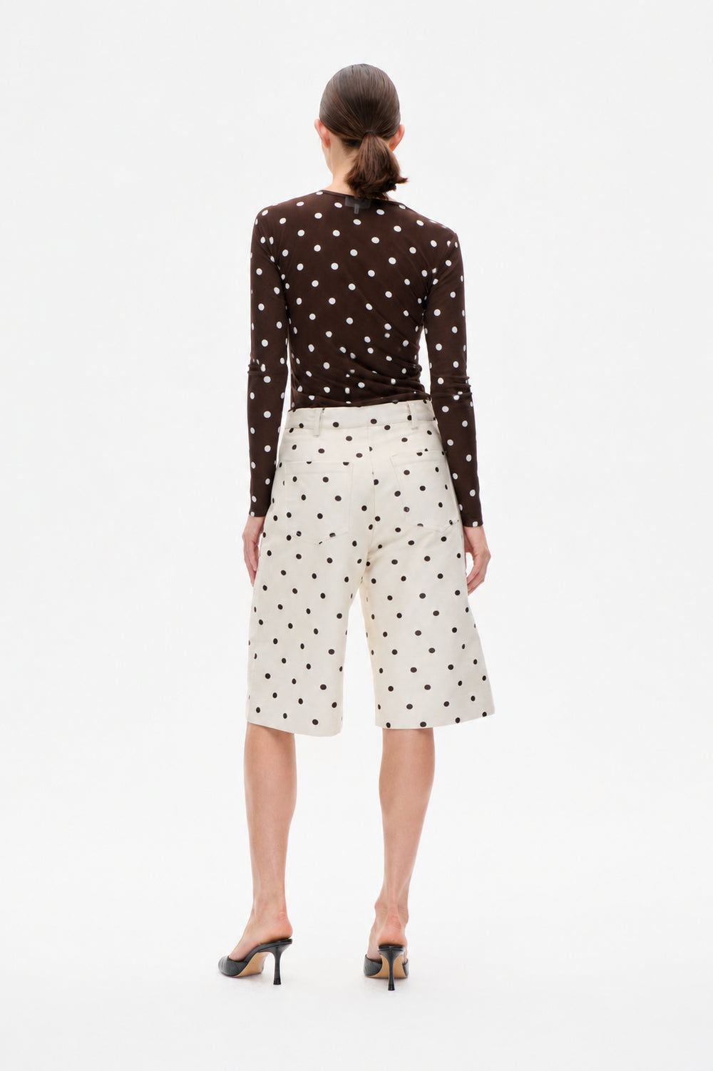 Jodie Top - Coffee Bean Dots