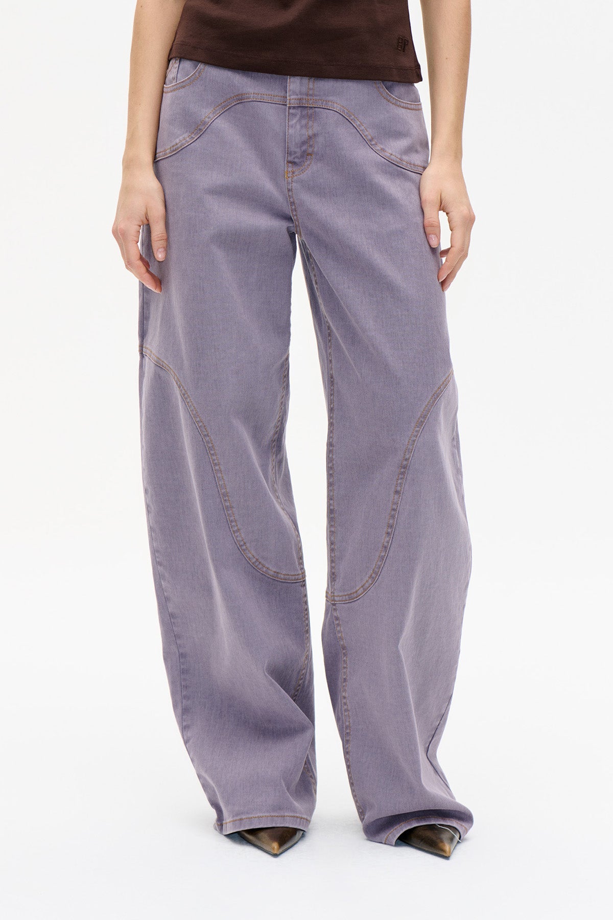 Napolen Jeans - Dusty Grey Lilac