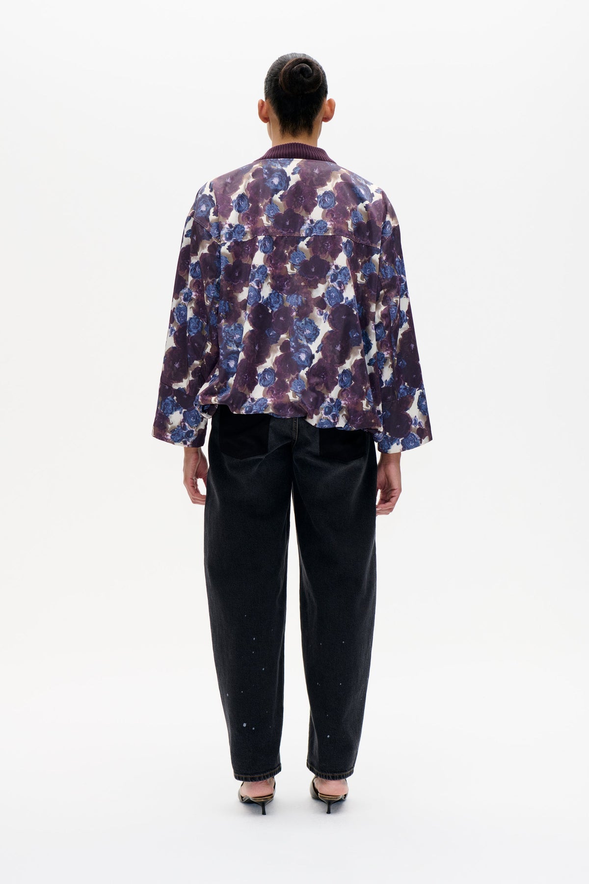 Boline Jacket - Dusty Grey Flower