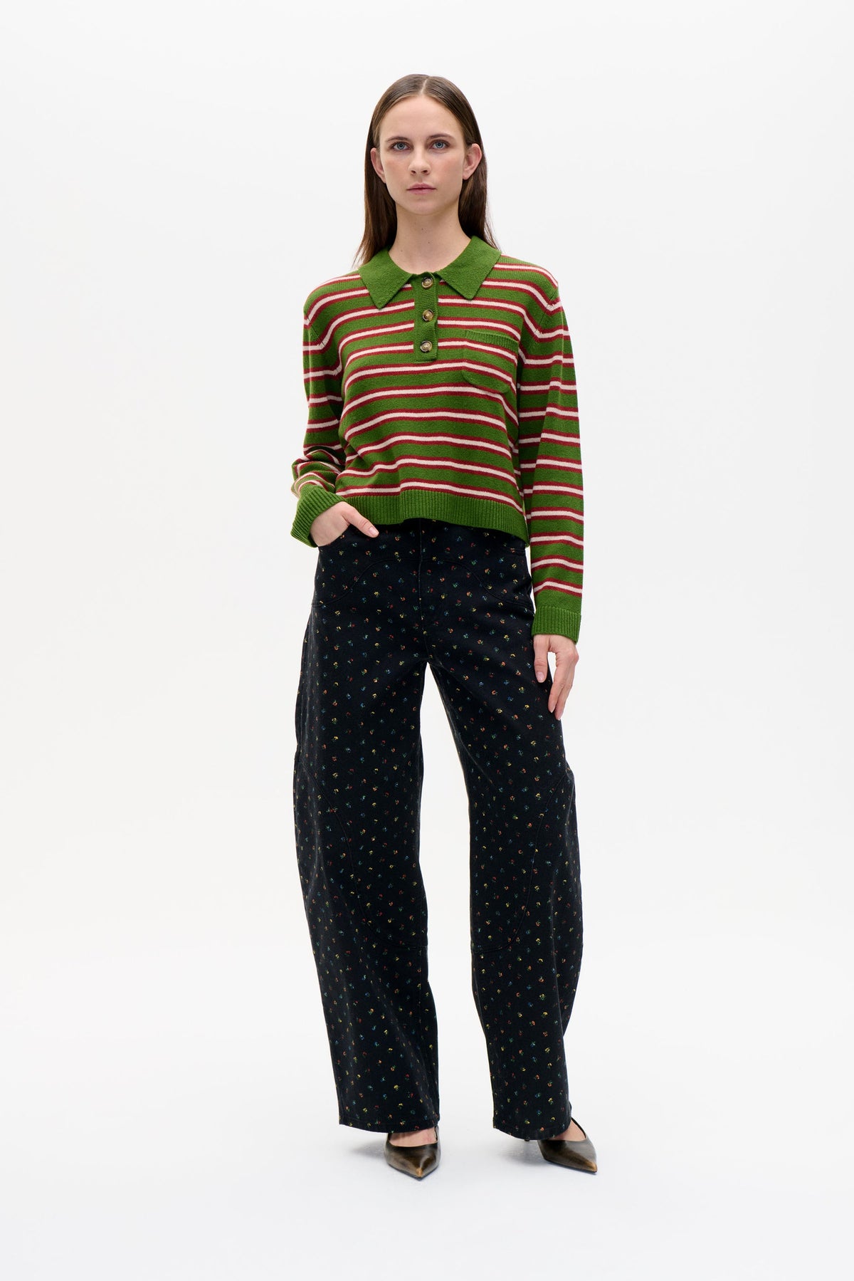 Cori Knit - Herb Garden Stripe