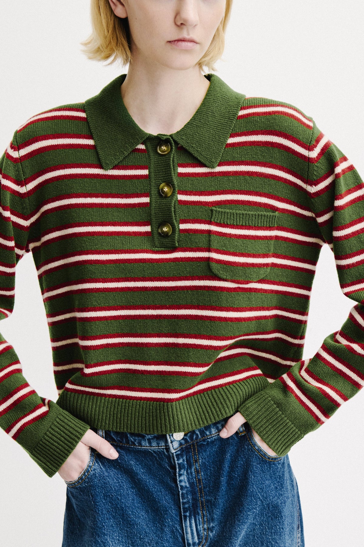 Cori Knit - Herb Garden Stripe