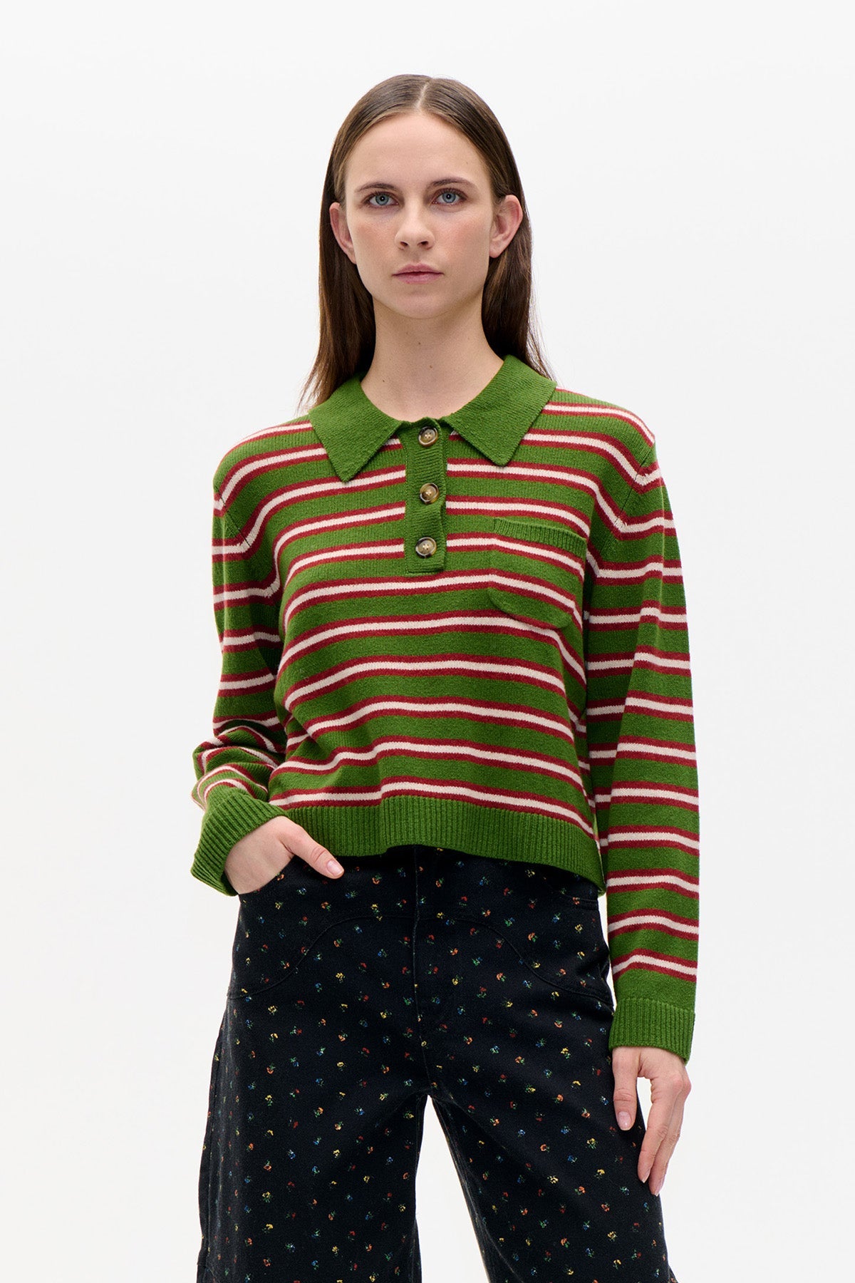 Cori Knit - Herb Garden Stripe