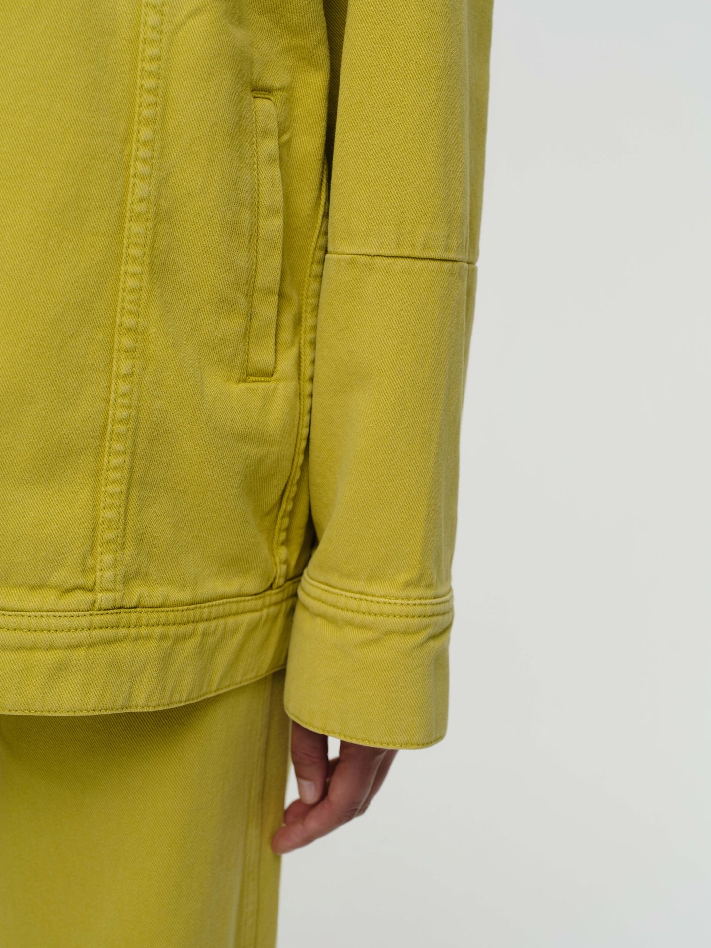 Egor Oversized Cut Seam Jacket - Acid Green