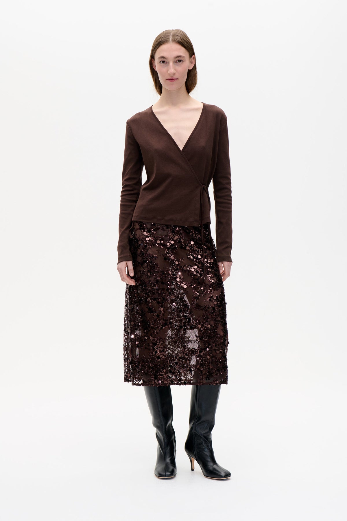 Shania Skirt - Coffee Bean Brown