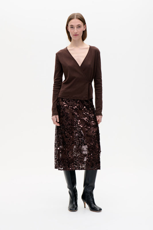 Shania Skirt - Coffee Bean Brown