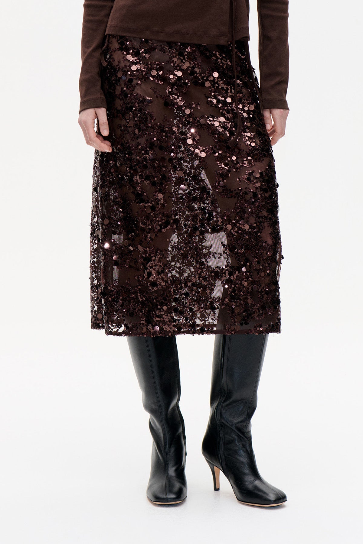 Shania Skirt - Coffee Bean Brown