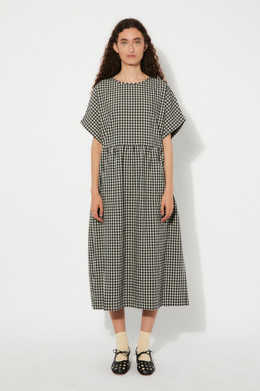 Lustre Dress - Black Gingham