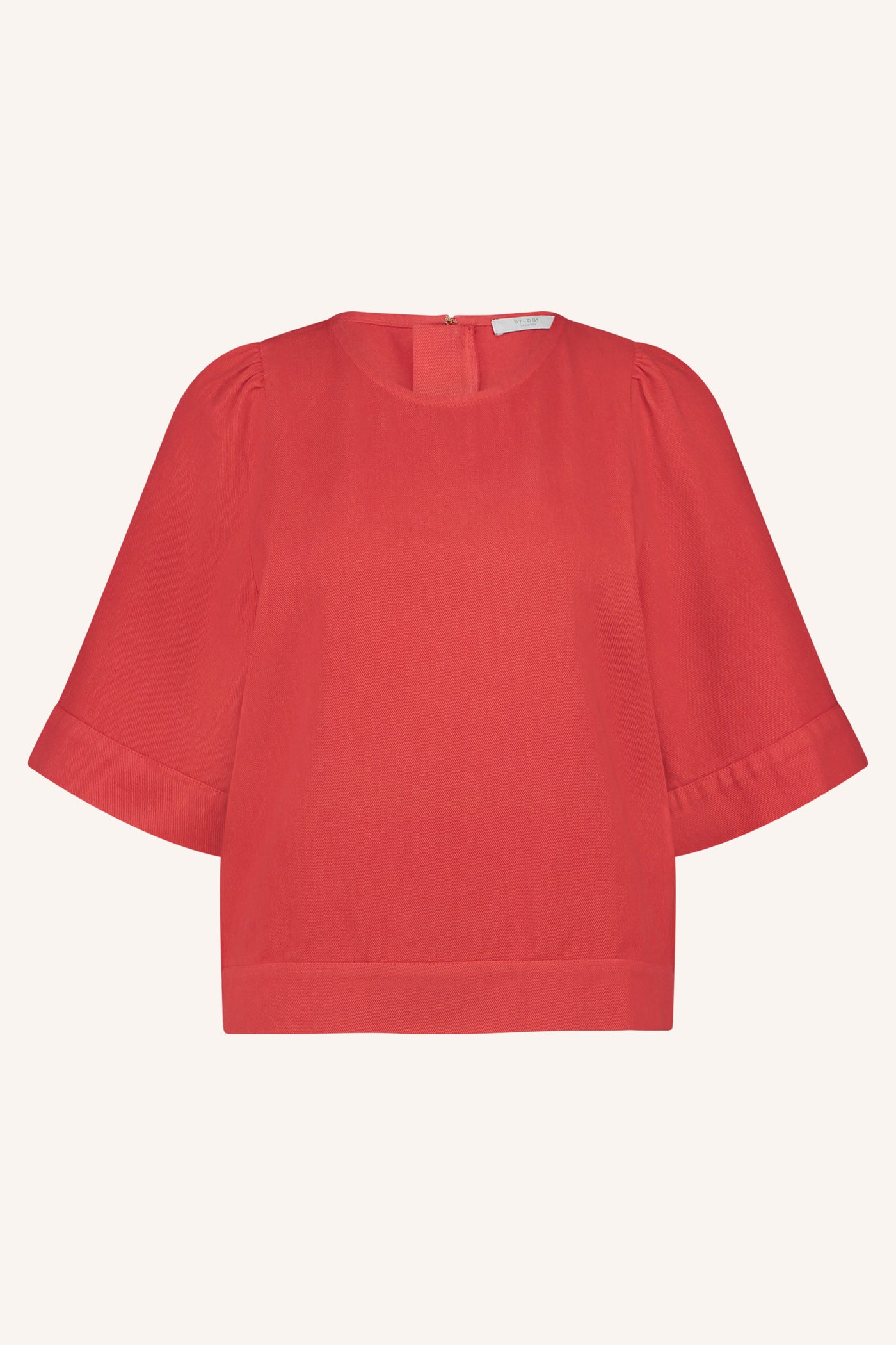 Olivia Twill Blouse - Poppy Red