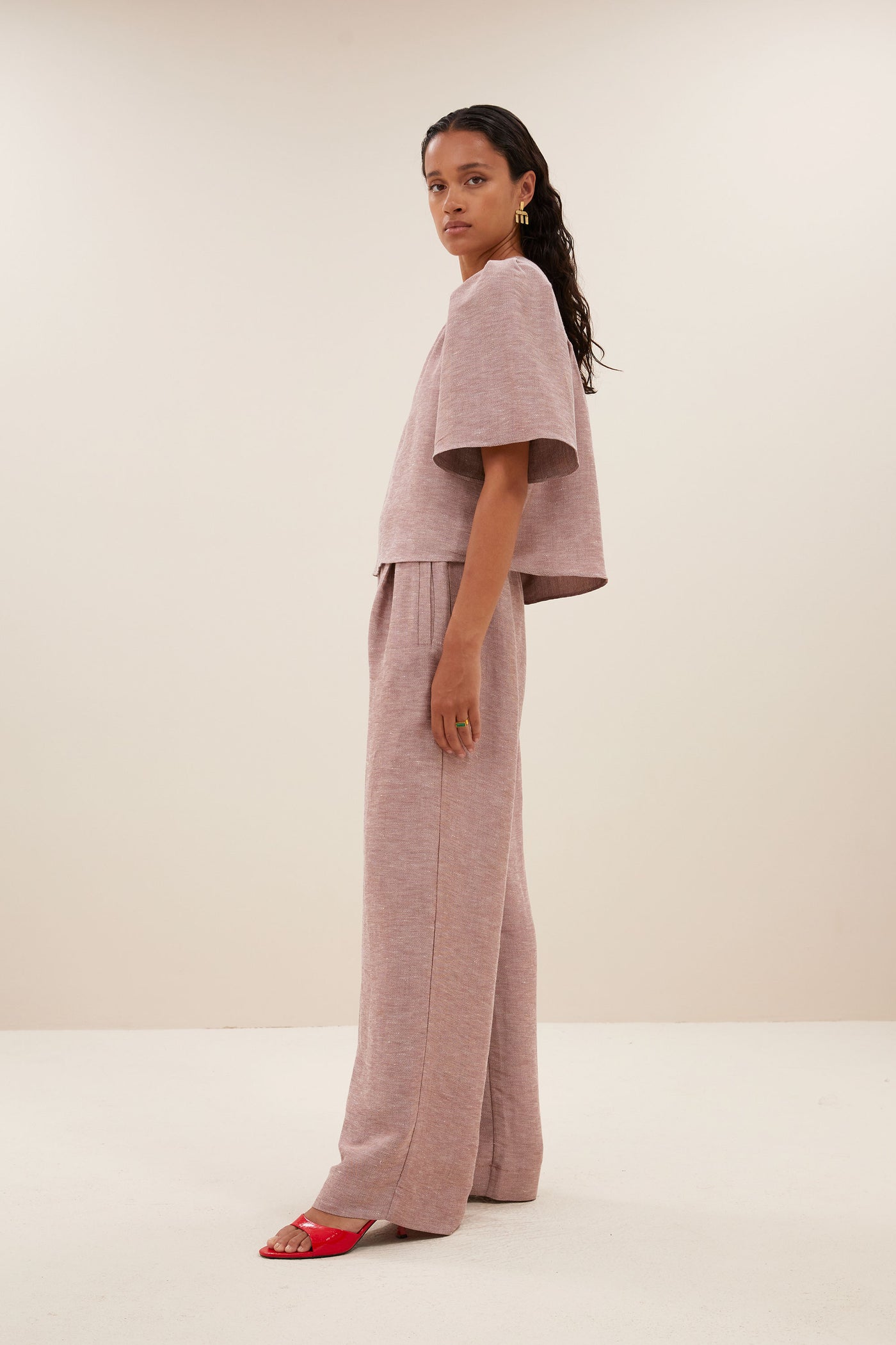 Blake Gloss Blouse - Mellow Rose