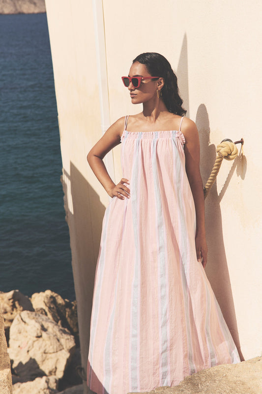 Lola Gloss Dress - Gloss Stripe