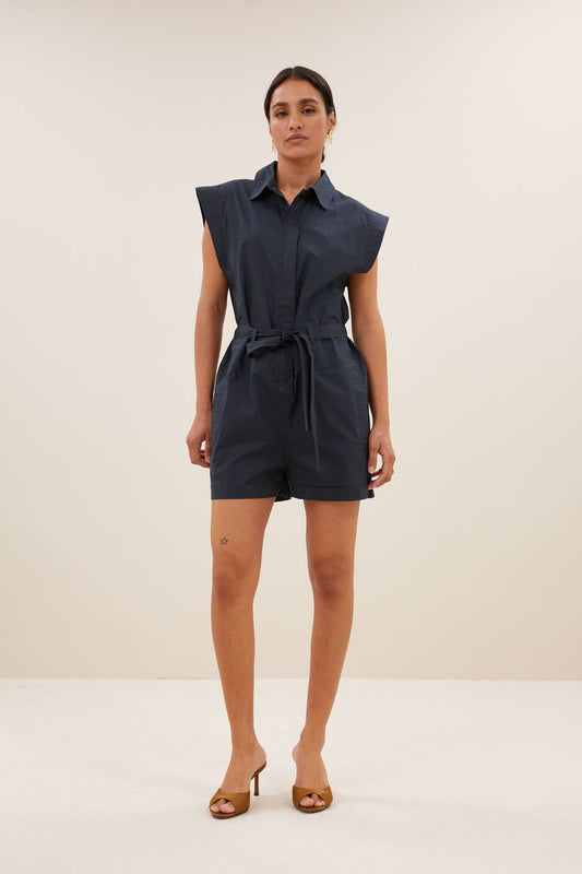 Ollie Poplin Suit - Midnight