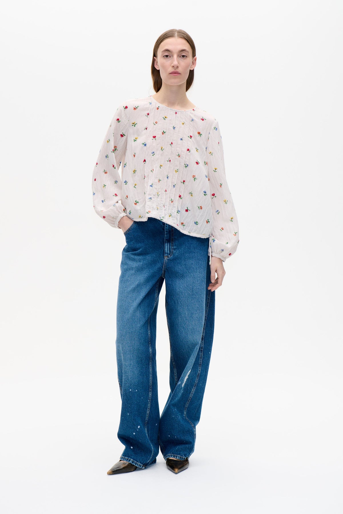 Milya Blouse - Light Petite Flower