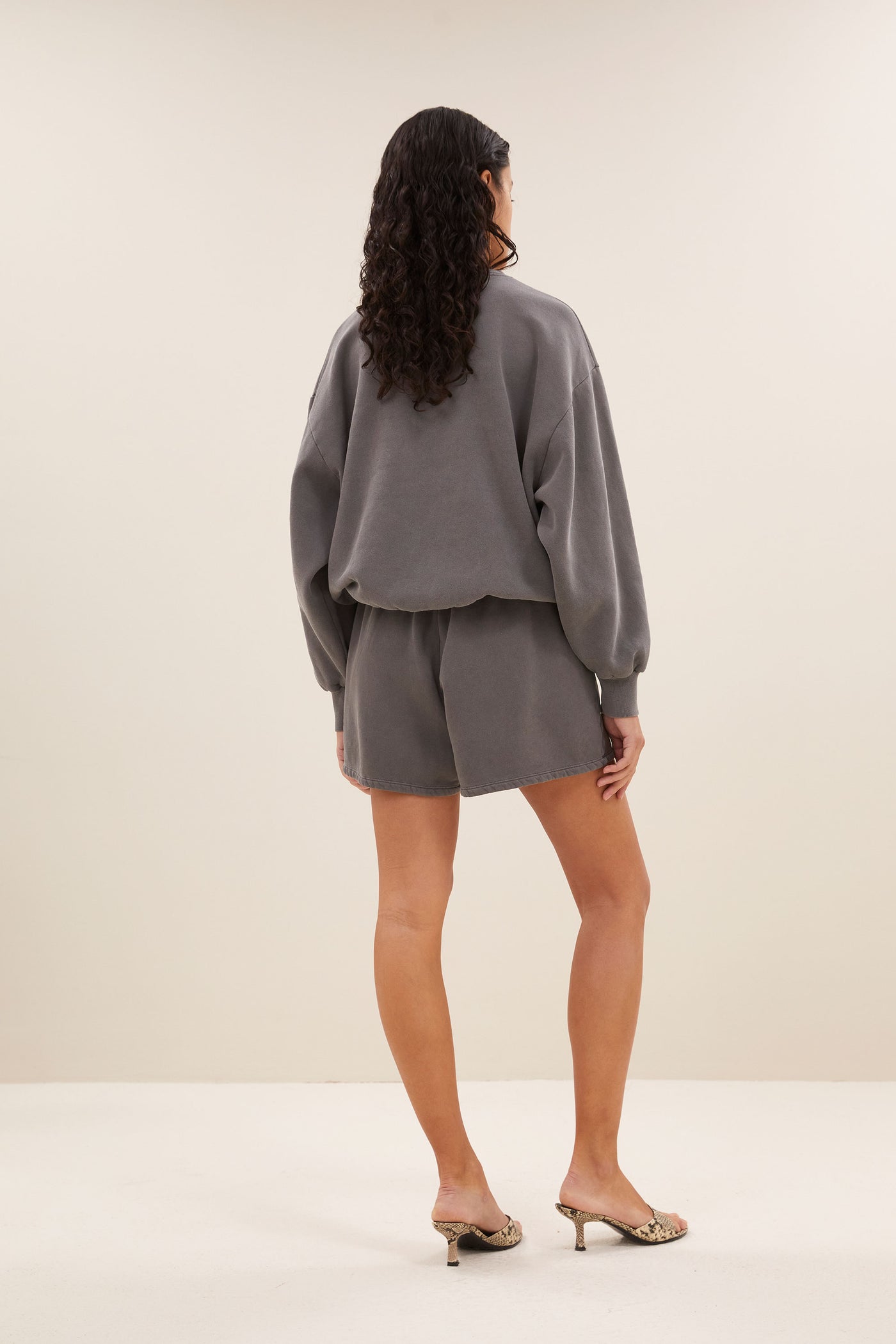 Bibi Natural Sweater - Concrete