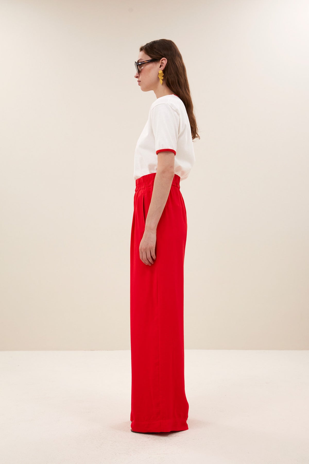 Benji Satin Stripe Pants - Lollipop