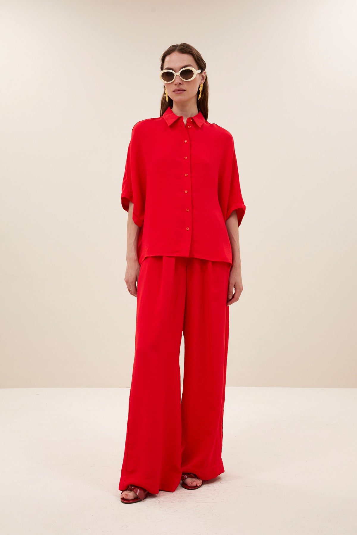 Benji Satin Stripe Pants - Lollipop