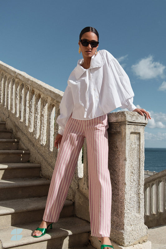 Lew Pink Rocky Pants - Pink Stripe