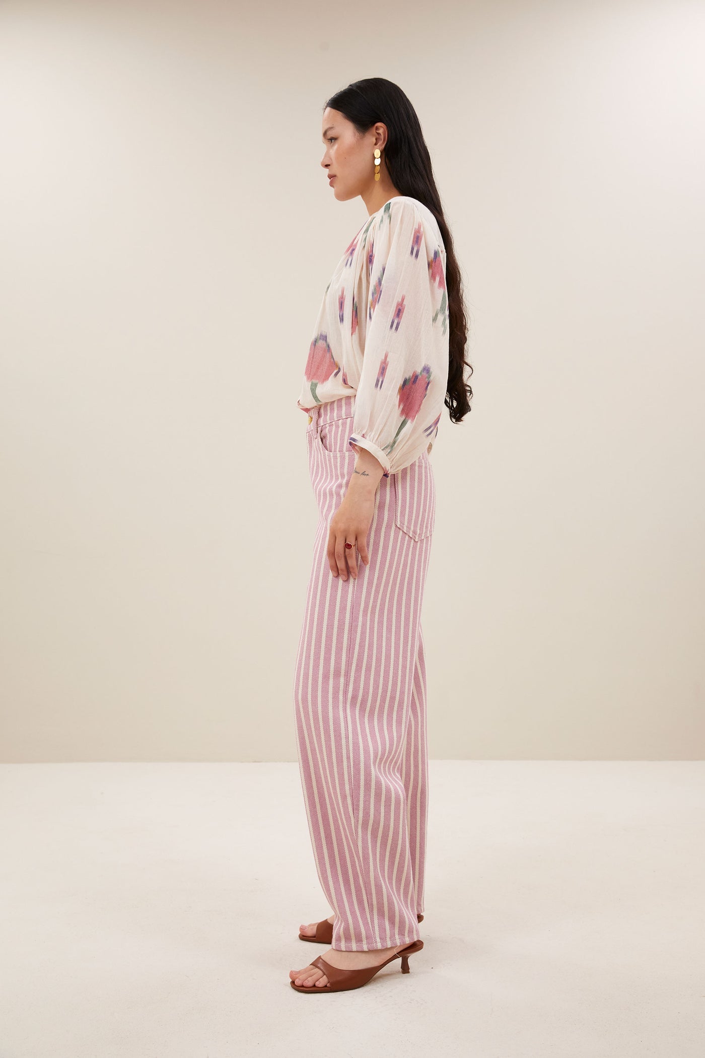 Lew Pink Rocky Pants - Pink Stripe