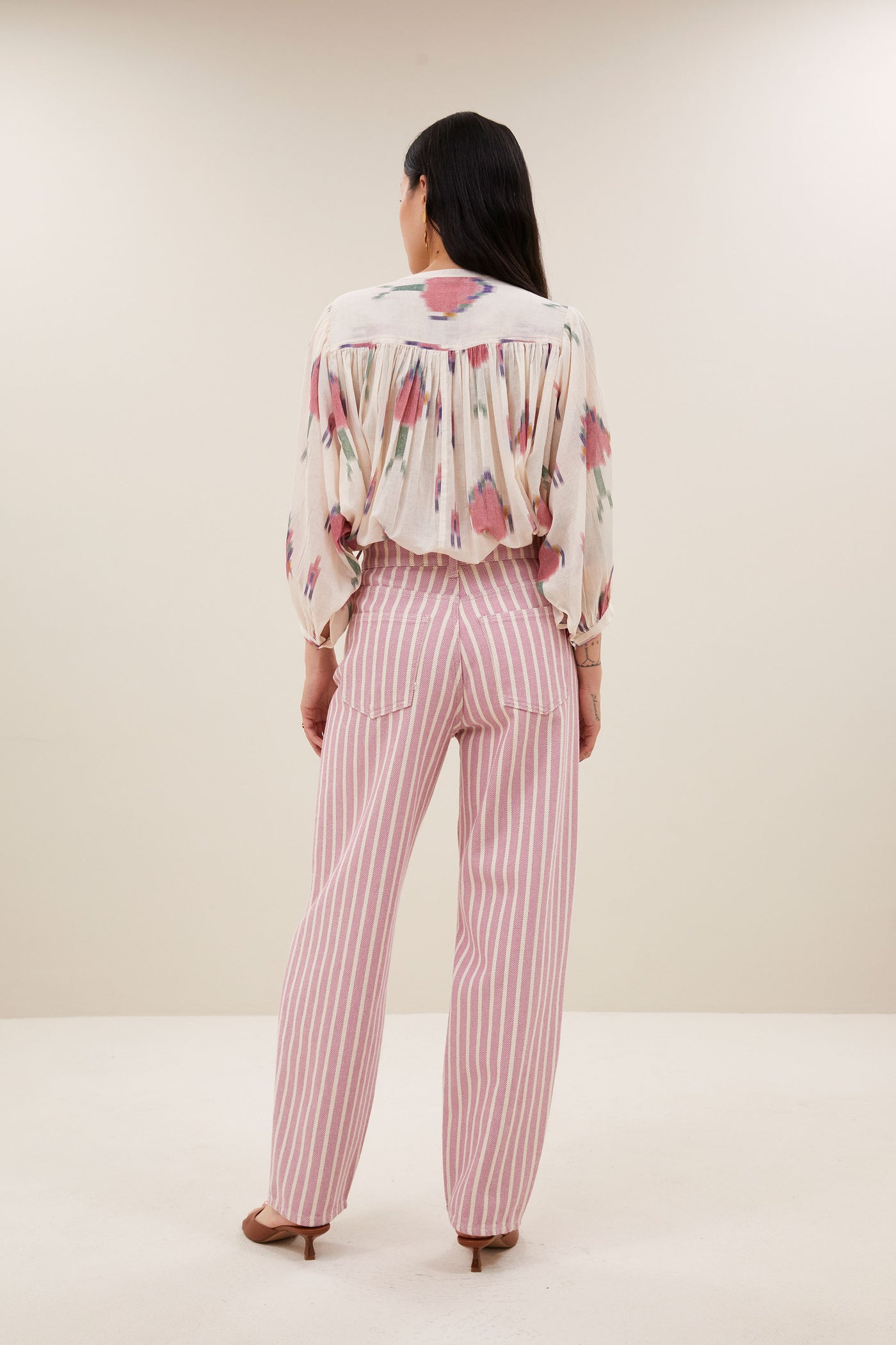 Lew Pink Rocky Pants - Pink Stripe
