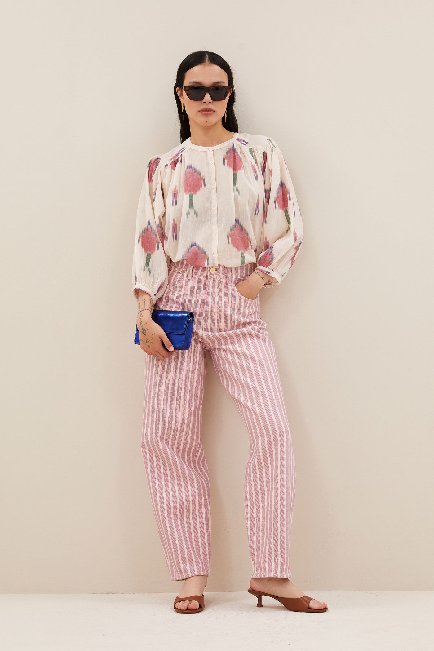 Lew Pink Rocky Pants - Pink Stripe