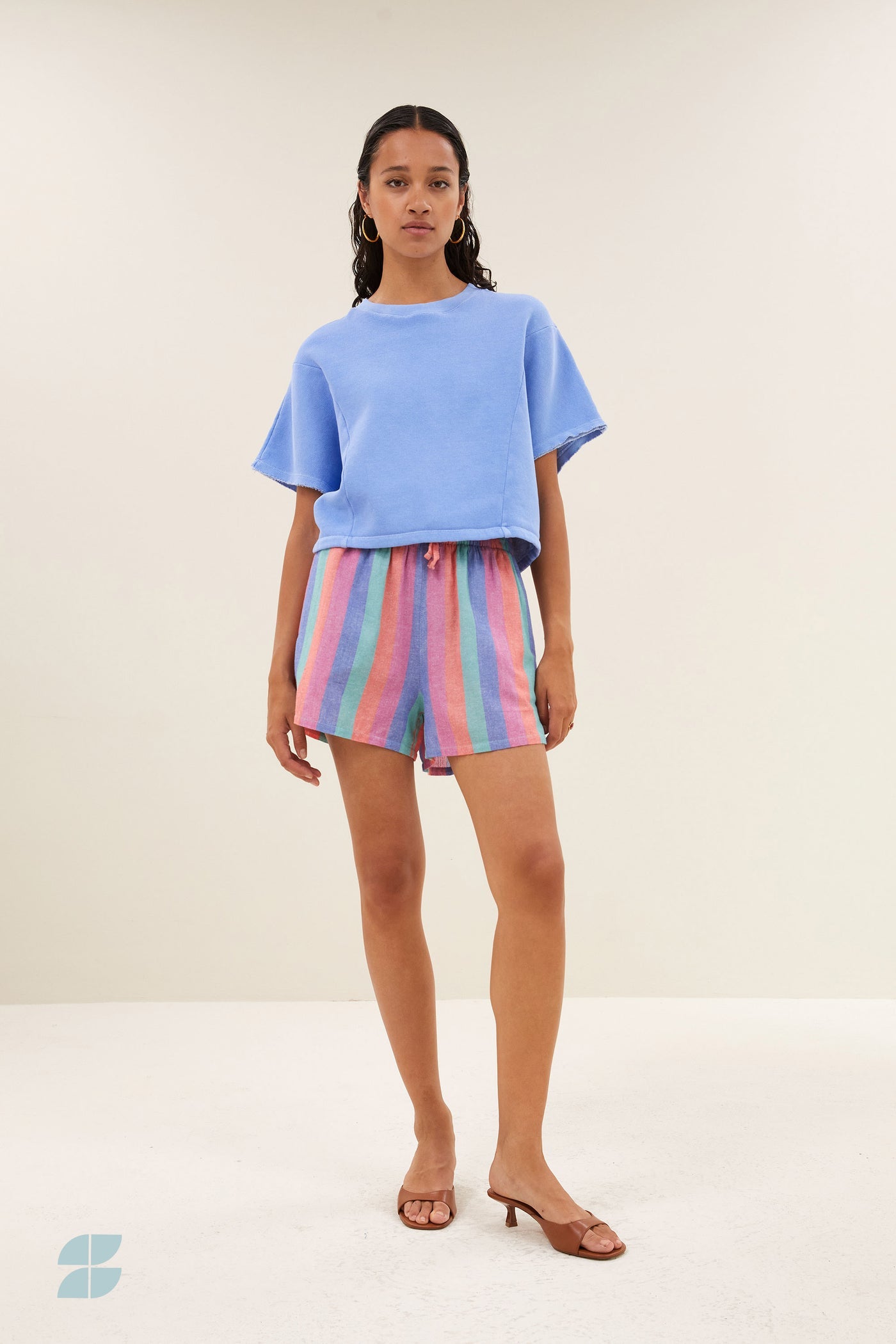Isa Rainbow Shorts - Rainbow Stripe