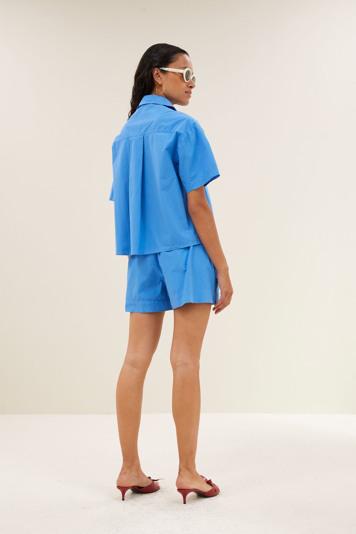 Iio Poplin Shorts - Regatta Blue