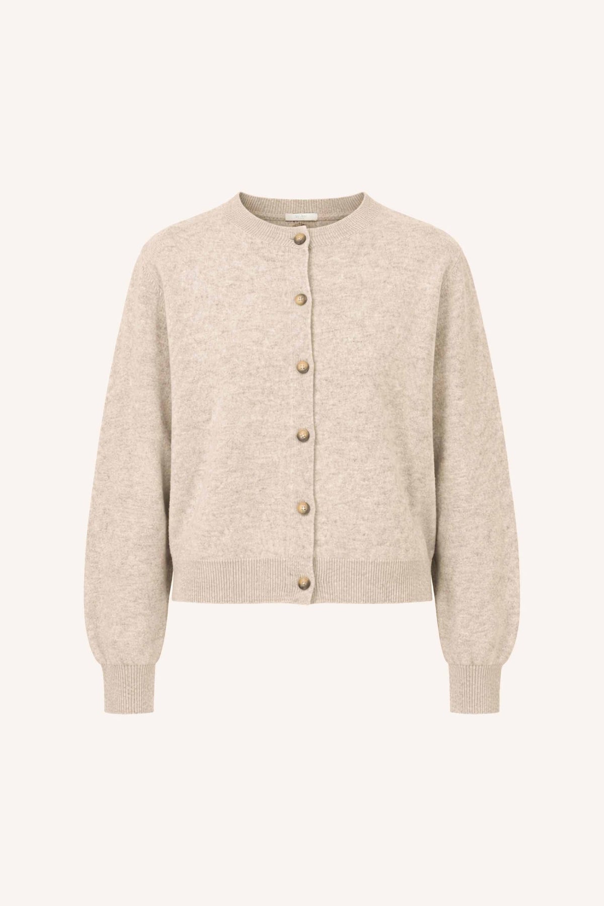 Cleo Merino Cardigan - Oyster Melee