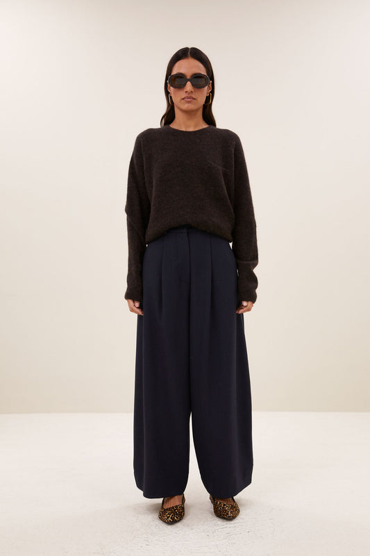 Polly Pullover - Deep Brown
