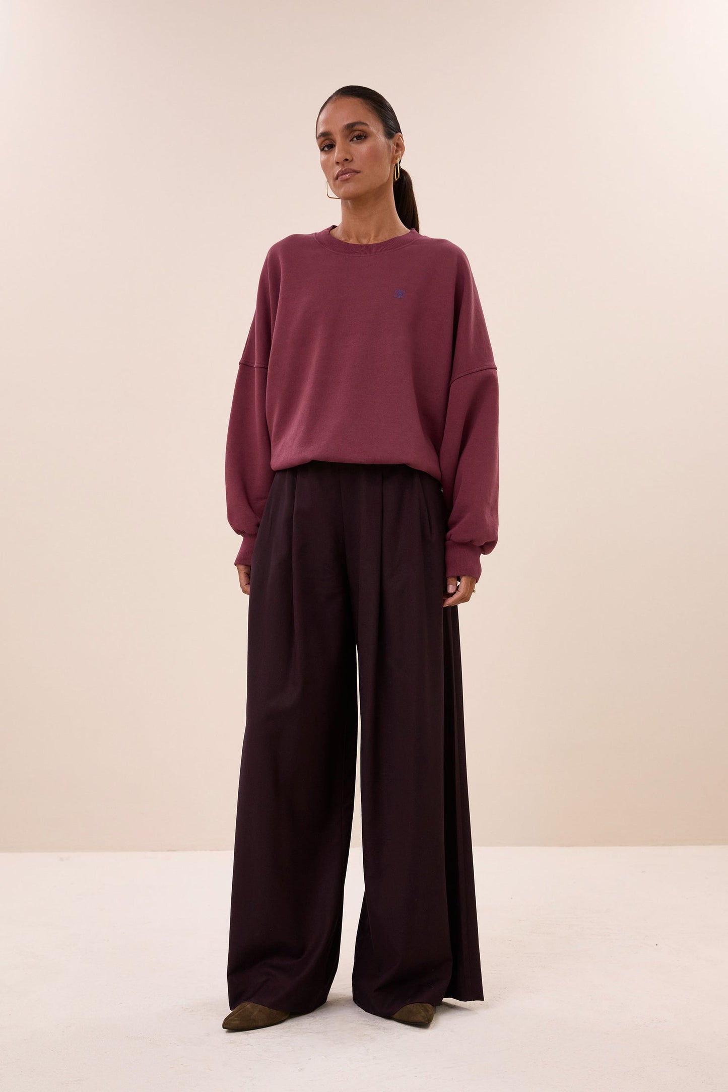 Malyn Logo Sweatshirt - Burgundy Crush