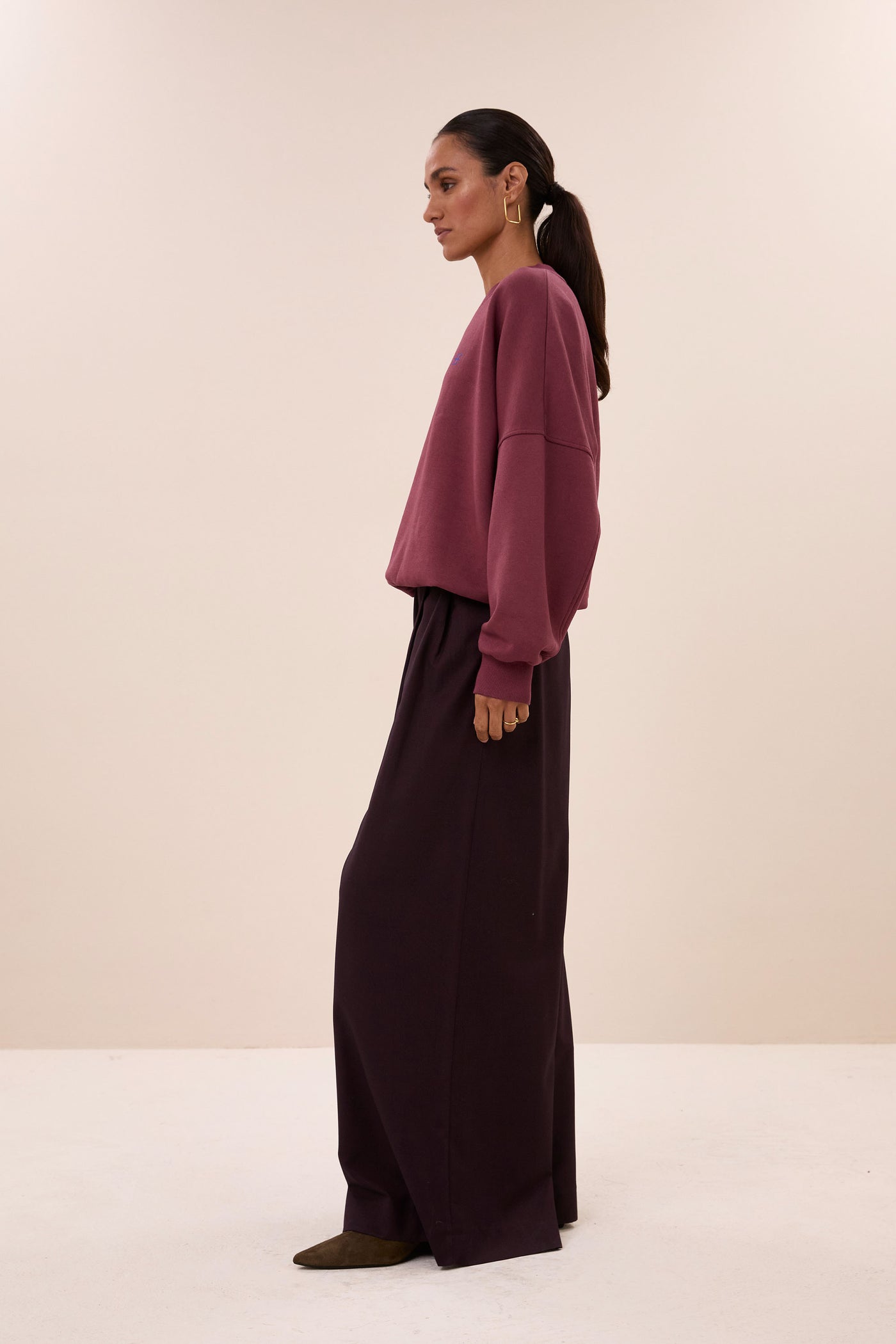 Malyn Logo Sweatshirt - Burgundy Crush