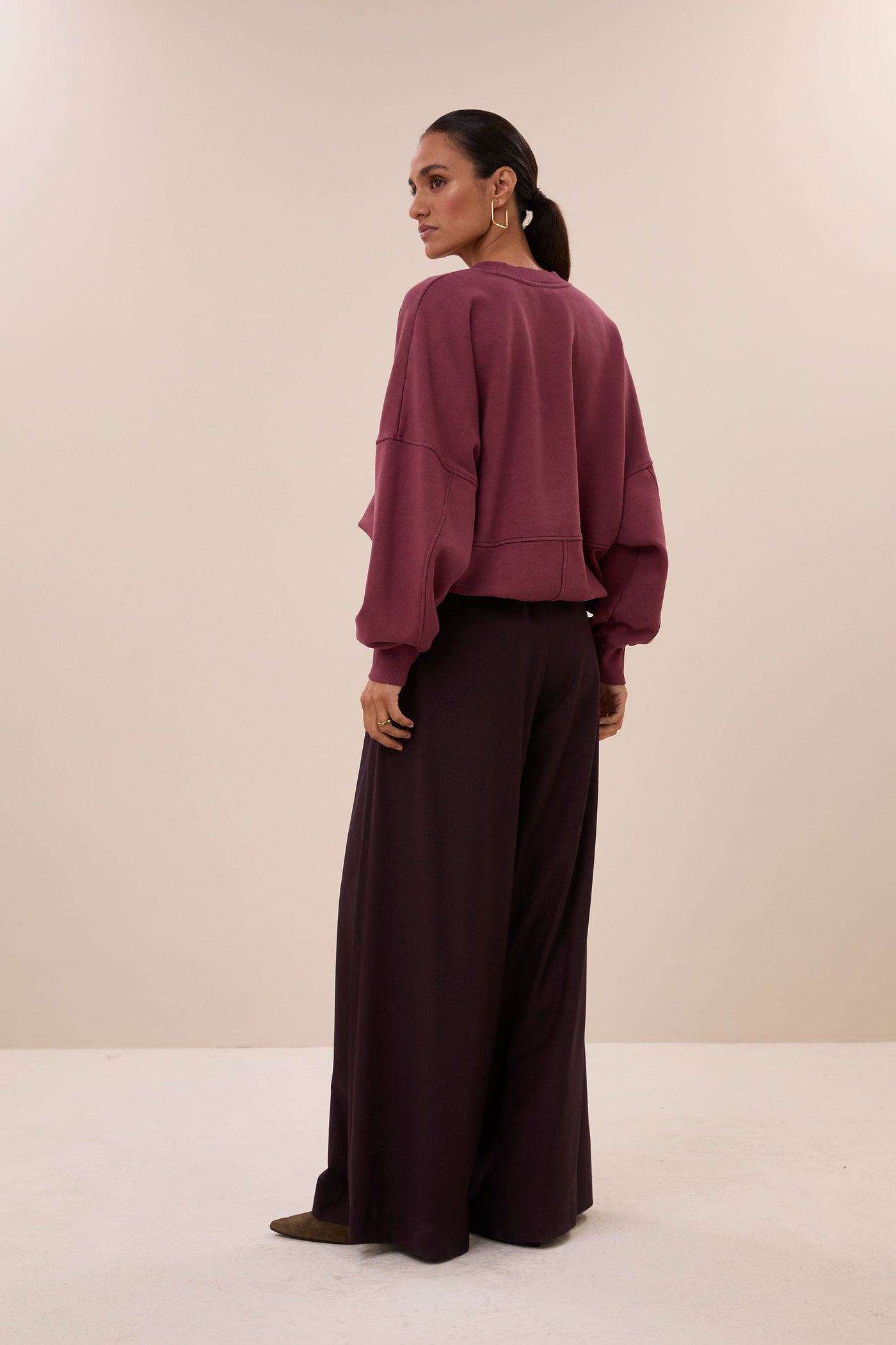 Malyn Logo Sweatshirt - Burgundy Crush