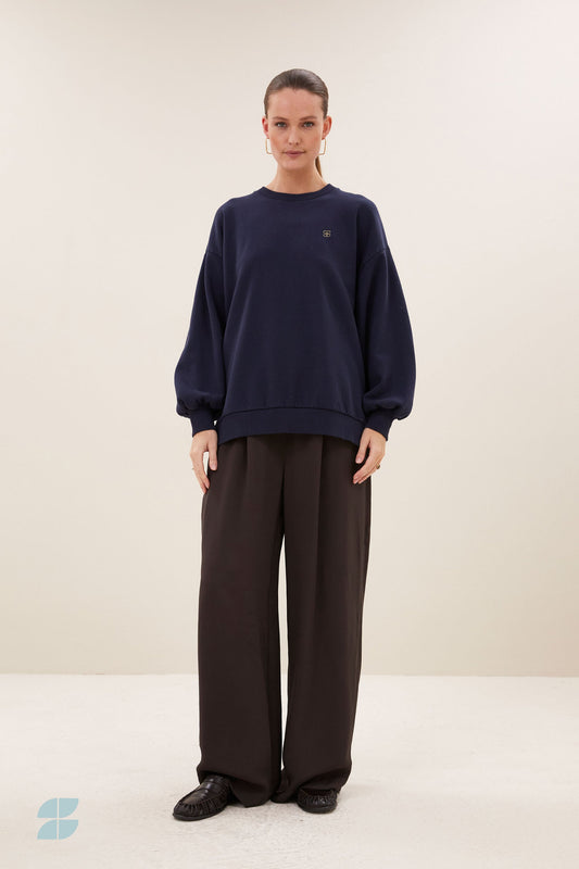 Lili Long Sweater - Uniform Blue