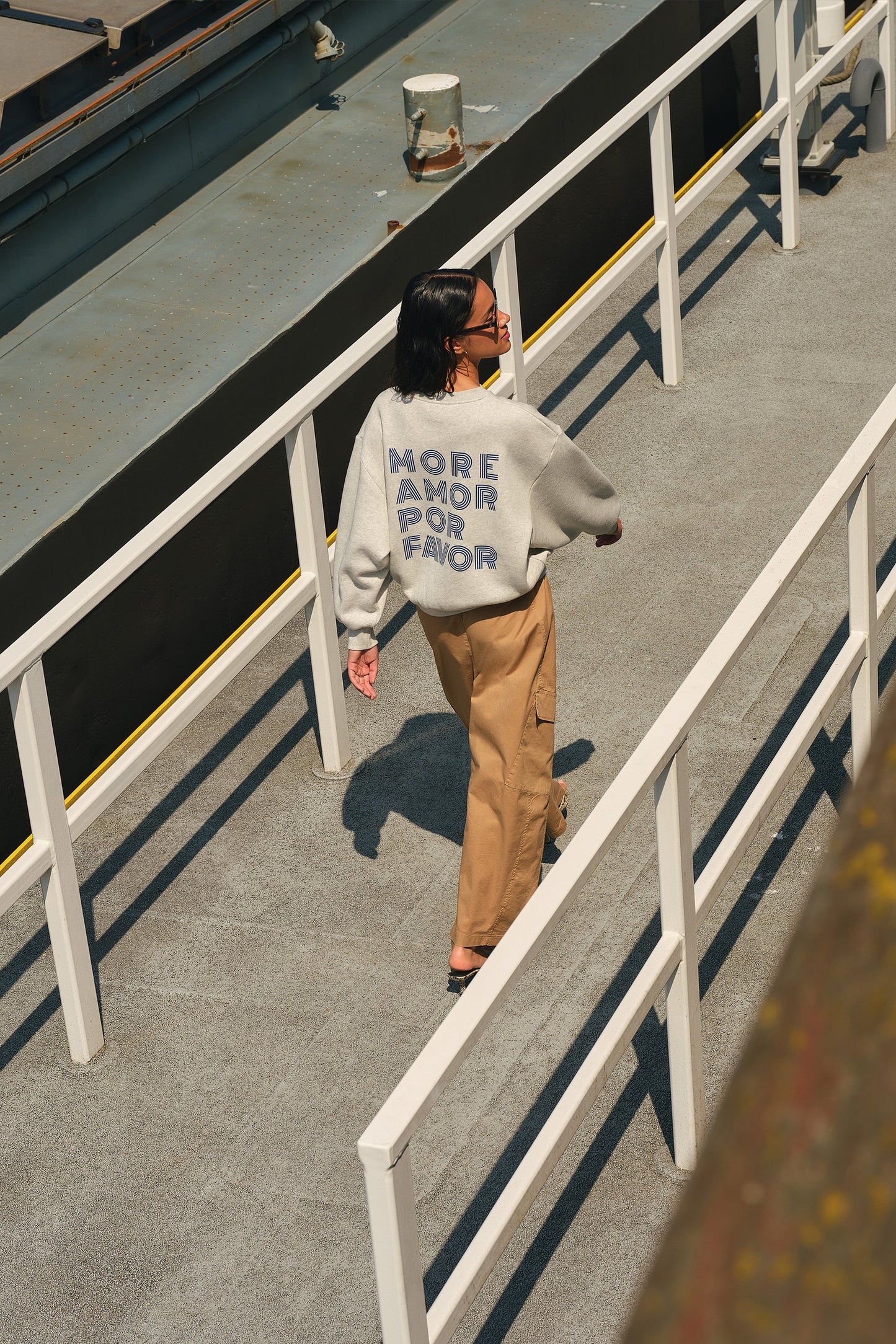 Lili Amor Sweater - Light Grey Melee