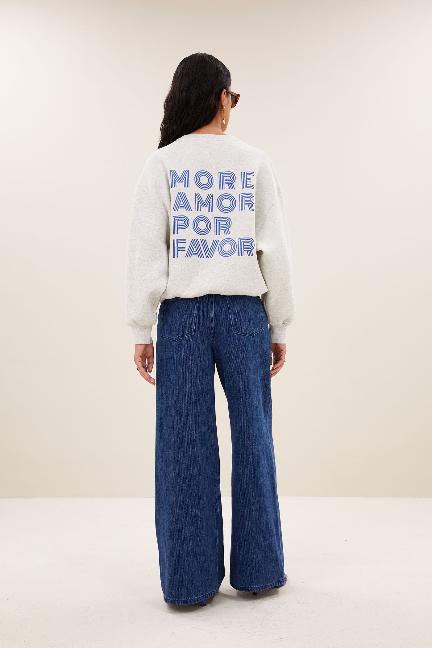 Lili Amor Sweater - Light Grey Melee