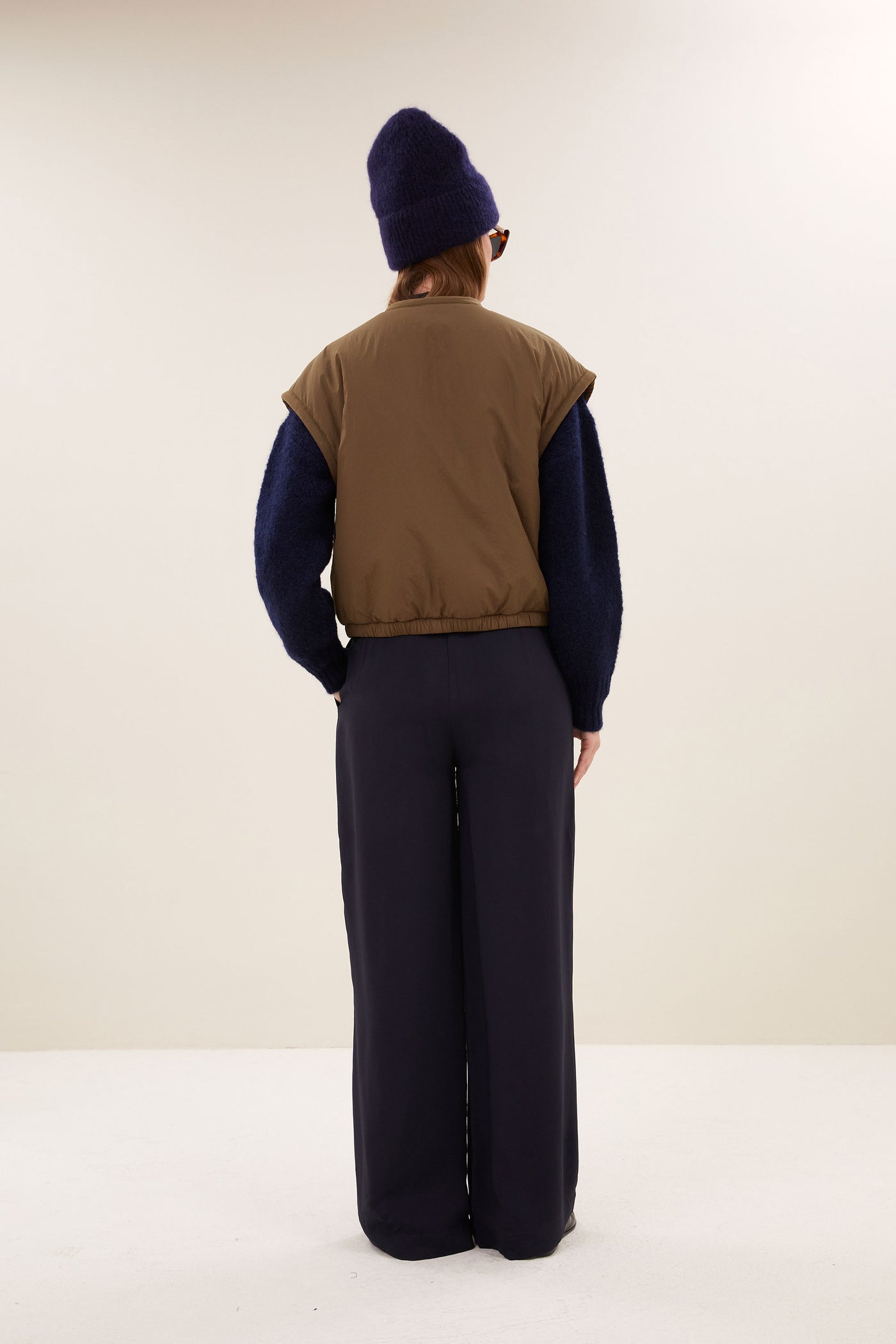 Gio Sleeveless Jacket - Hazel