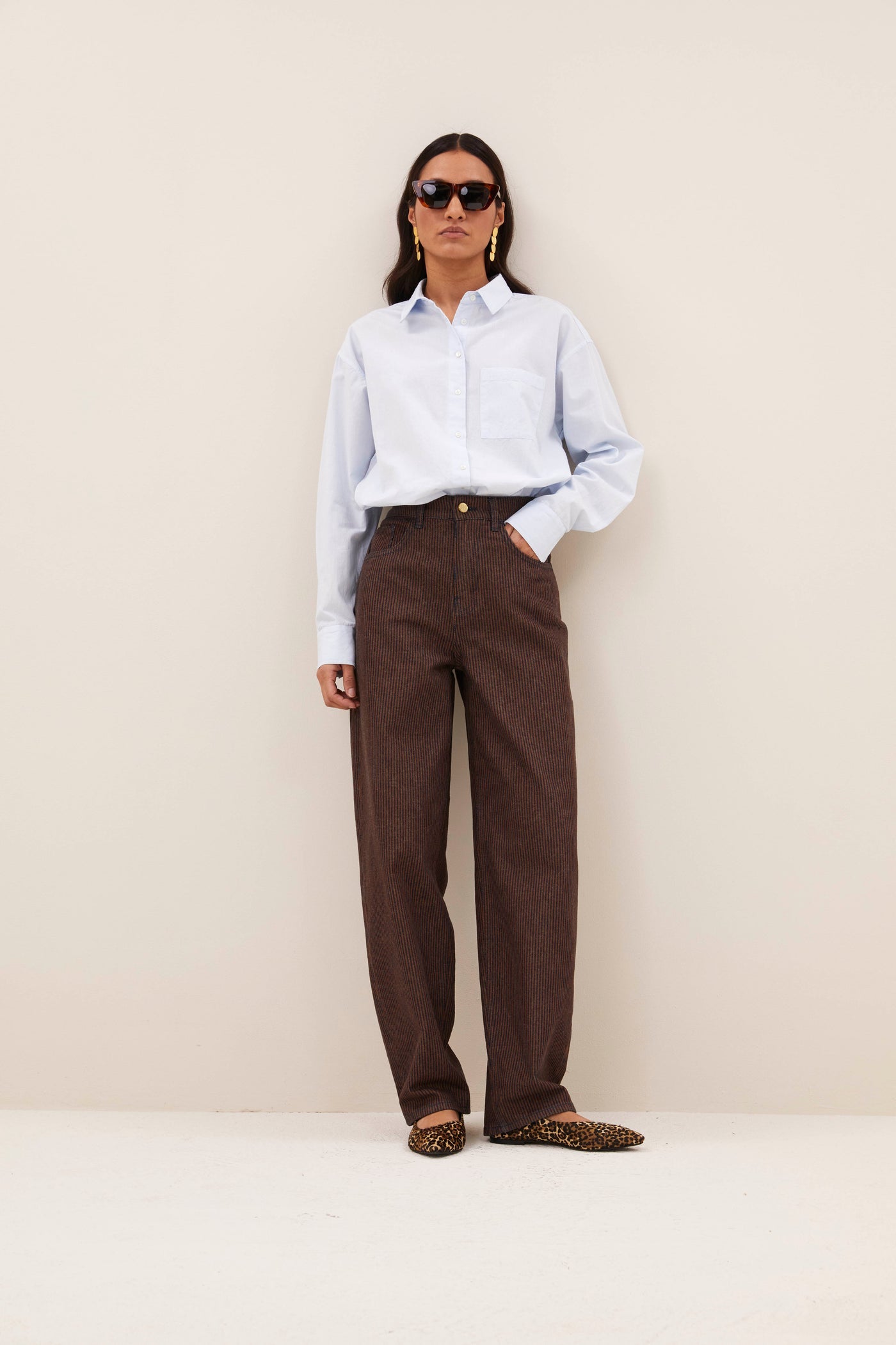 Lew Stripe Pants - Copper Stripe