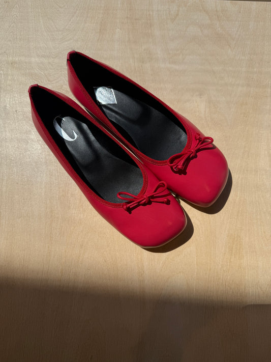 Olly - Nappa Leather Red