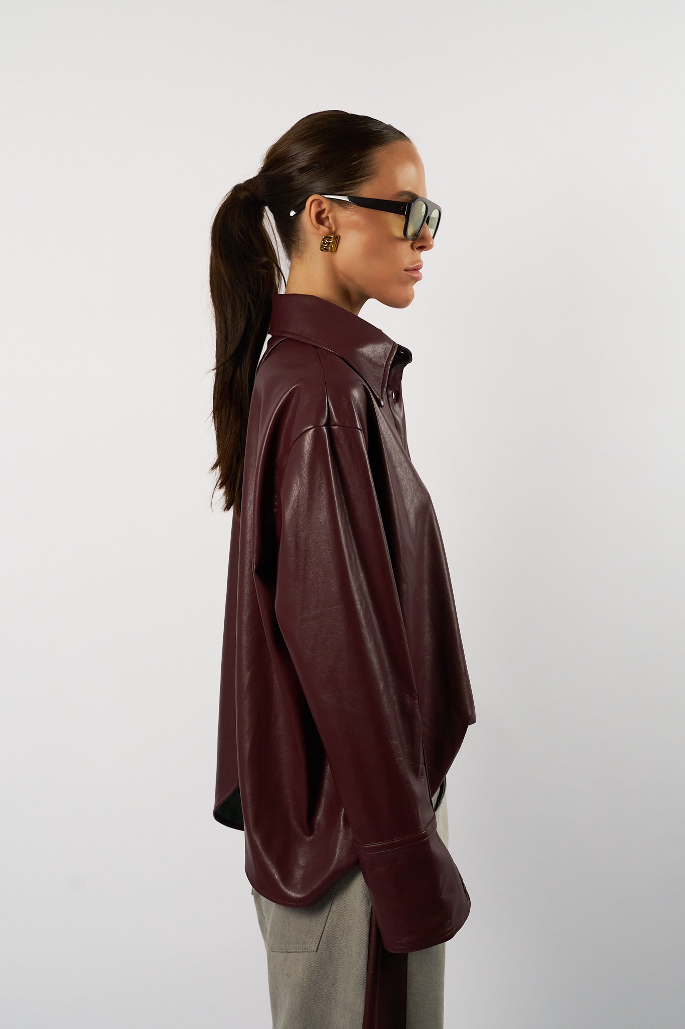 Julietta Blouse - Bordeaux