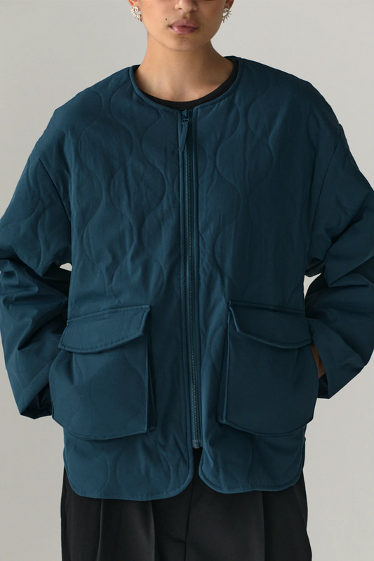 Padded Liner Jacket - Vintage Blue