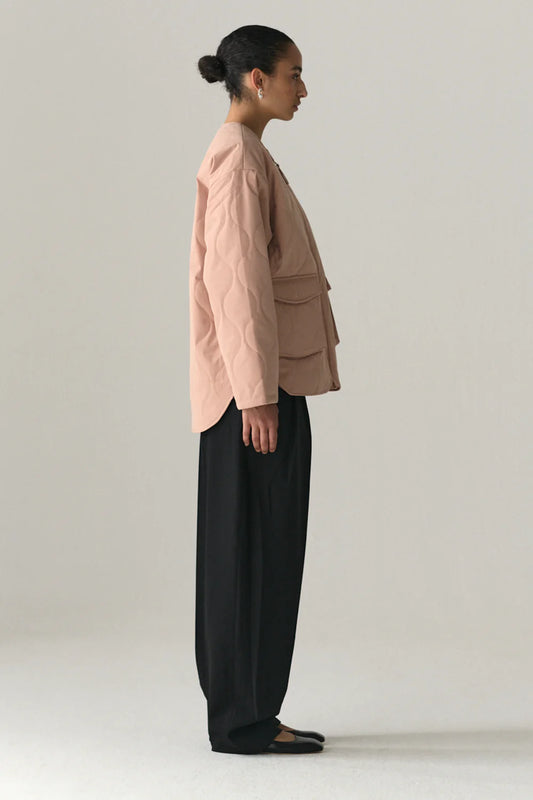 Padded Liner Jacket - Dirty Pink