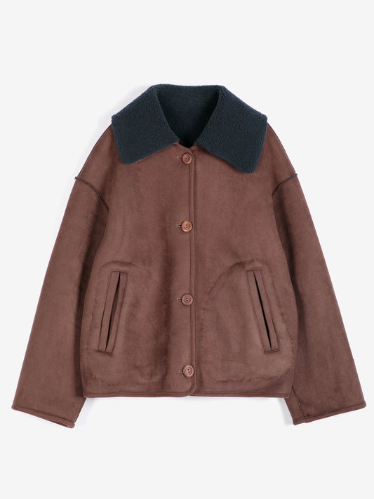 Reversible Soft Sherpa - Dark Brown
